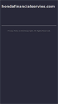 Mobile Screenshot of hondafinancialservies.com